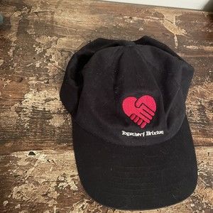 BRIXTON COMPANY Black Together Embroidered￼ CAP 100% AUTHENTIC NEW